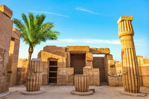 Hall in Karnak temple Stock Photos