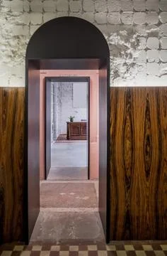 Hall in loft style Stock Photos