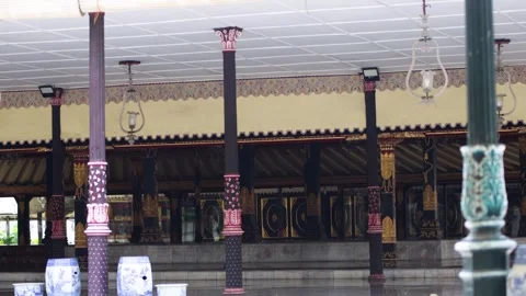 Hall, pavilion, interior, open, air, pillar, column, post, lantern, glass, .. Stock Footage 344732884