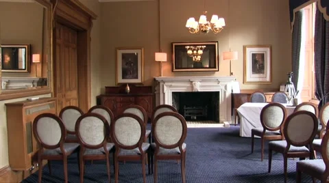 Hall Is Ready For Wedding Ceremony Stock Footage 55101622