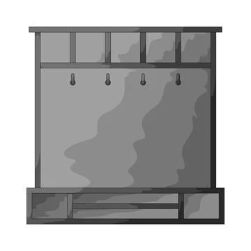 Hall tree illustration Stock Illustration