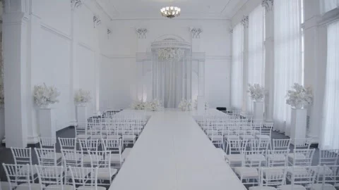 Hall for a wedding ceremony. Stock Footage 262681069