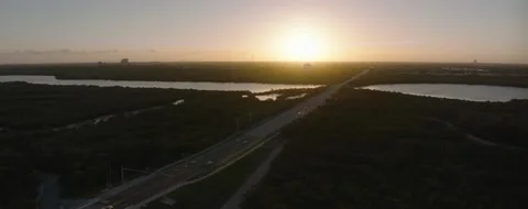 Hallandale Beach sunset Stock Footage 233466753