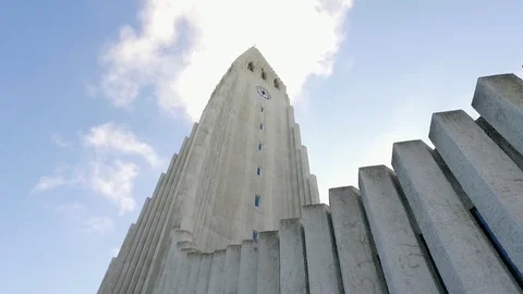 Hallgrimskirkja Exterior Stock Footage 83097754
