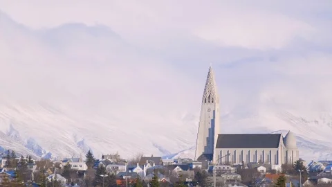 Hallgrimskirkja Stock-Footage 124077145