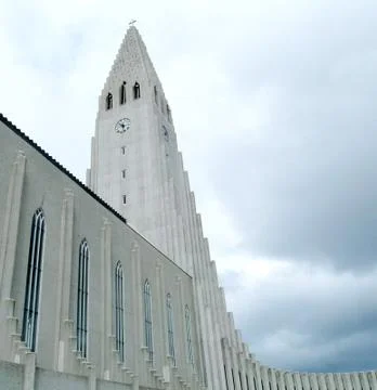 Hallgrimskirkja Foto stock