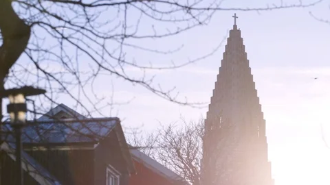 Hallgrimskirkja Tower Stock-Footage 124077726
