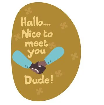 Hallo dude 1 Stock Illustration