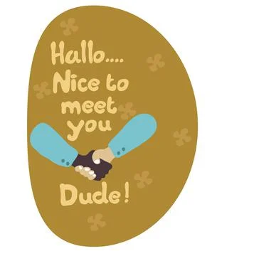 Hallo dude 3 Stock-Illustration