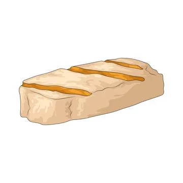 Halloumi illustration 스톡 일러스트