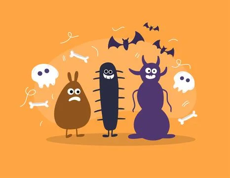 Halloweeen vector design for halloween event Stock Illustration