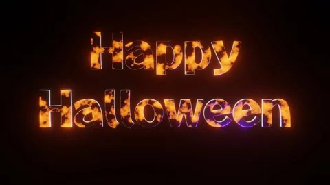 Halloween 3D Animated Logo 스톡 동영상 157612818