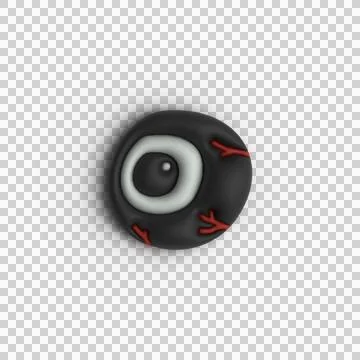Halloween 3d eye design vector Stock Illustration