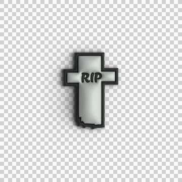Halloween 3d grave design vector Stock Illustration
