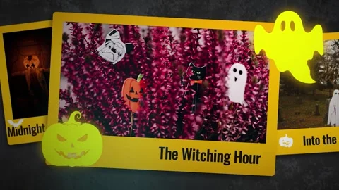 Halloween 3D Parallax Slideshow Stock After Effects