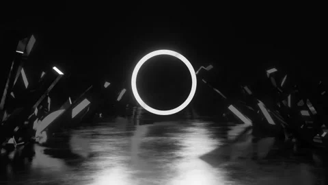 Halloween abstract background VJ Loop tunnel motion graphics. Circle in the Stock Footage 247245376