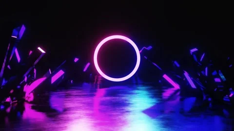 Halloween abstract background VJ Loop tunnel motion graphics. Circle in the Stock Footage 247271414