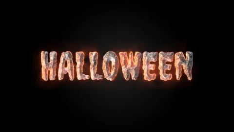 Halloween animated text 4k Video stock 316833108