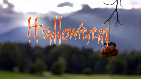 Halloween animated text Stock Footage 116264359