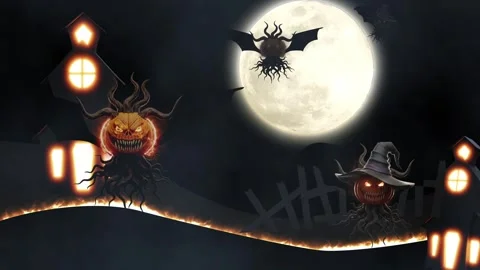 Halloween Animation background Stock Footage 316525936
