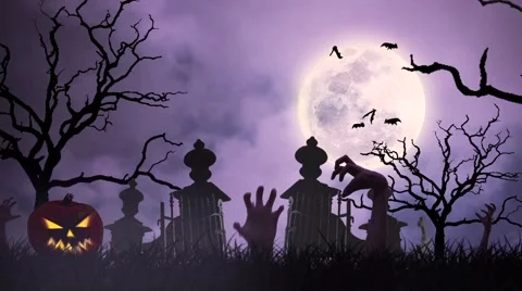 Halloween animation Stock Footage