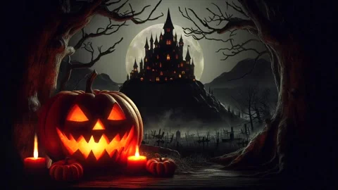 Halloween Animation Stock Footage 286316399