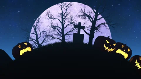 Halloween Animation Loop Stock Footage 251496646