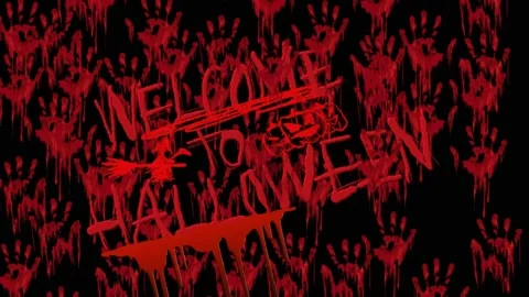 Halloween animations black screen Stock Footage 196572238