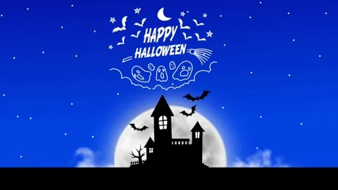 Halloween animations video Stock Footage 280287963