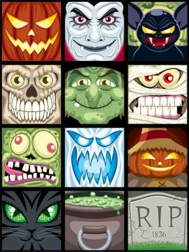 Halloween Avatars イラスト素材