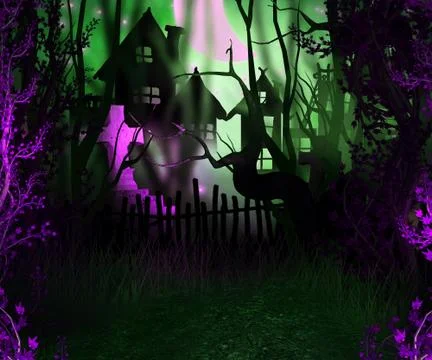 Halloween backdrop Stock Illustration