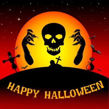 Halloween backgound Stock Illustration