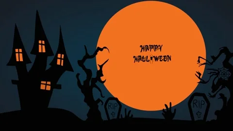 Halloween Background 4K animation Stock Footage 159324928
