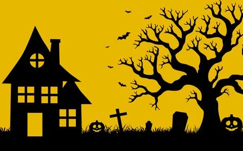 Halloween background and copy space. Stock Illustration