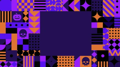 Halloween Background Animation with copy space. Stock Footage 316783452