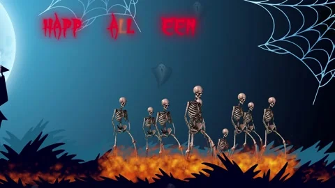 Halloween Background animation. Stock Footage 140653165