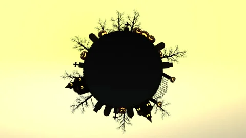 Halloween Background Animation Video stock 251485731