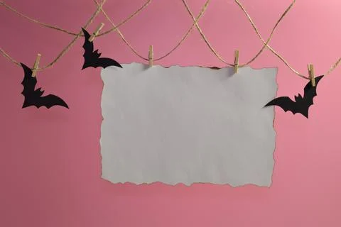Halloween background with bats Stock Photos
