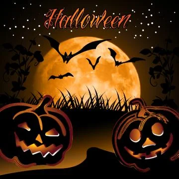 Halloween Background Design Template Stock Illustration