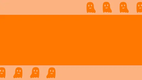 Halloween Background With Ghost. 4k Animation Stock Footage 283358905