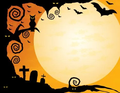 Halloween Background 스톡 일러스트