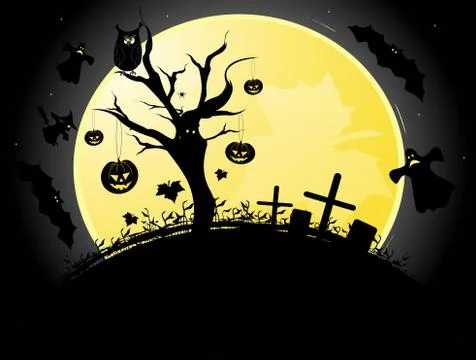 Halloween background Illustrazione stock