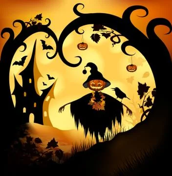 Halloween background Illustrazione stock