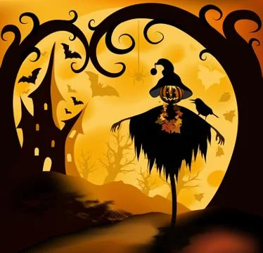 Halloween Background Stock Illustration