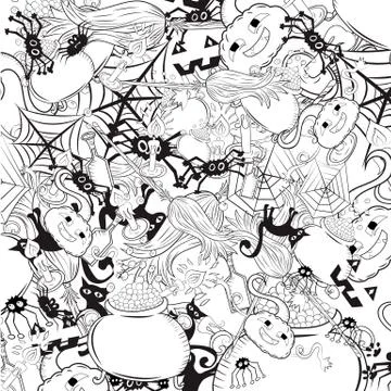 Halloween background Illustrazione stock