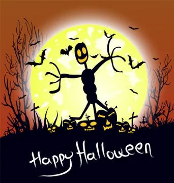 Halloween Background Stock Illustration