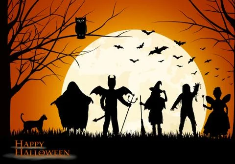Halloween background Stock Illustration