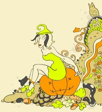 Halloween background Stock Illustration