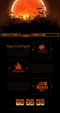 Halloween background Stock Illustration