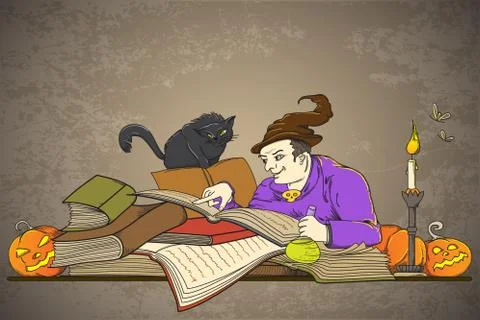 Halloween background Illustrazione stock